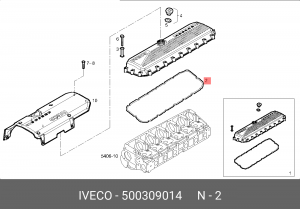 Прокладка, крышка головки цилиндра 500309014 IVECO