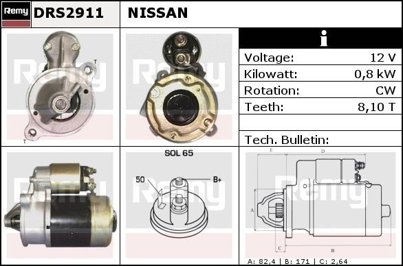 Рулевой механизм DSR126L DELCO REMY