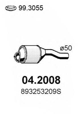 Предглушитель выхлопных газов 042008 ASSO