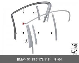 Накладка 51 35 7 179 118 BMW