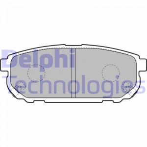 Комплект тормозных колодок, диско LP1850 DELPHI