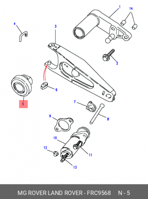 Выжимной подшипник FRC9568 LAND ROVER