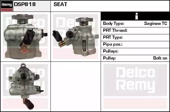 Гидравлический насос, рулевое управление DSP818 DELCO REMY
