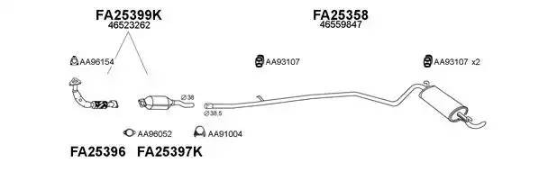 Система выпуска ОГ 250163 VENEPORTE