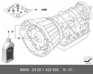 АКПП в сборе 24 00 1 423 950 BMW