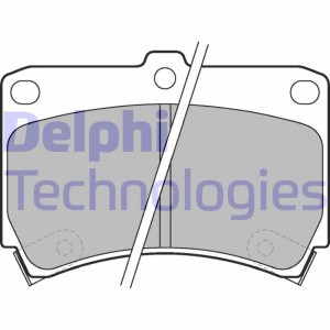 Комплект тормозных колодок, диско LP743 DELPHI