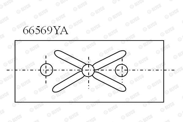 Подшипник 66569YA GLYCO