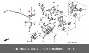 Втулка стабилизатора 52306S6D005 HONDA