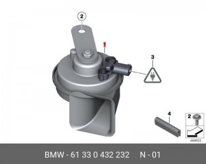 Звуковой сигнал; Звуковой сигнал 61330432232 BMW
