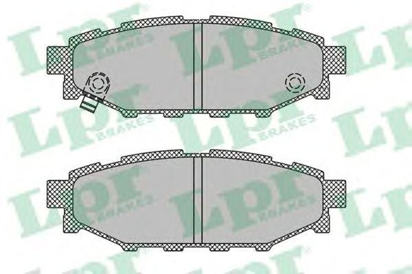 Колодки тормозные дисковые 05P1408 LPR
