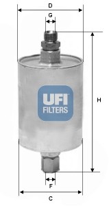 Топливный фильтр 31.660.00 UFI