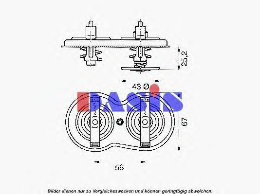 Термостат, охлаждающая жидкость 751919N AKS DASIS