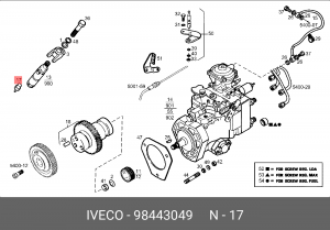 Форсунка 98443049 IVECO
