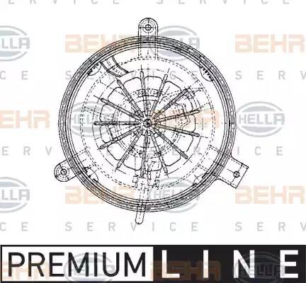 Электродвигатель, вентиляция салона 8EW 009 159-251 HELLA