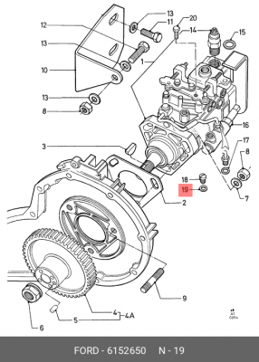 Прокладка 6 152 650 FORD
