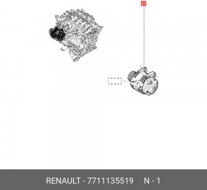 Генератор 7711135519 RENAULT