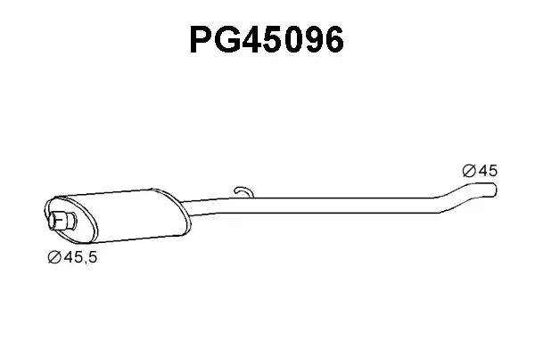 Предглушитель выхлопных газов PG45096 VENEPORTE