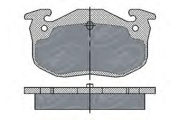 Комплект тормозных колодок, диско SP190 SCT
