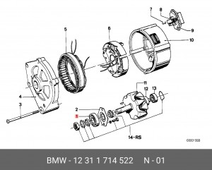 Подшипник 12 31 1 714 522 BMW