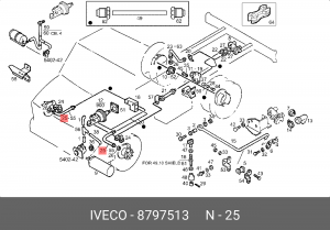 Тормозной шланг 8797513 IVECO