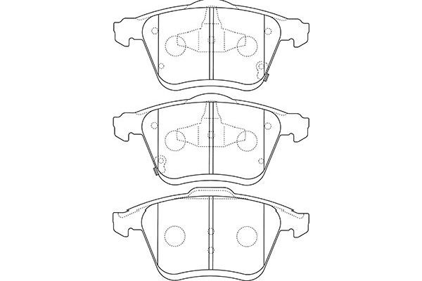 Комплект тормозных колодок, диско BP-4566 KAVO PARTS