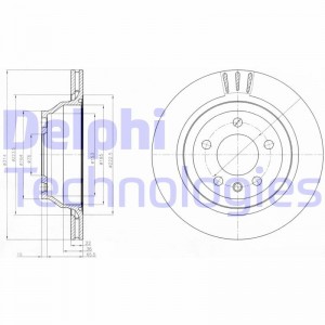 Тормозной диск BG3894 DELPHI