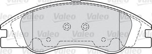 Комплект тормозных колодок, диско 598705 VALEO PHC