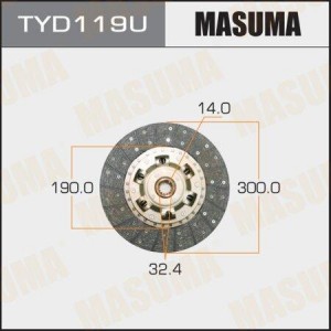 Диск сцепления TYD119U MASUMA