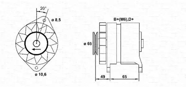 Генератор 943356136010 MAGNETI MARELLI