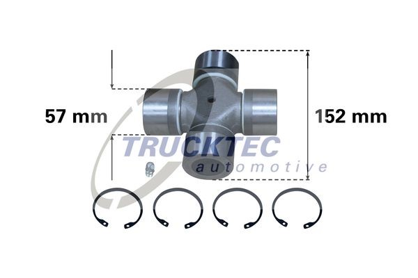 Шарнир, продольный вал 01.34.014 TRUCKTEC