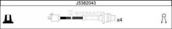 Ккомплект проводов зажигания J5382043 H B JAKOPARTS NIPPARTS
