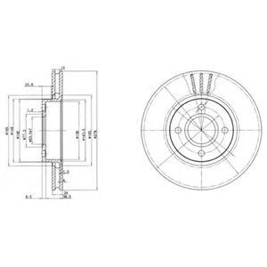 Тормозной диск BG3056 DELPHI