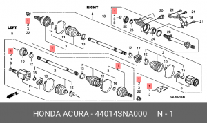 ШРУС 44014SNA000 HONDA