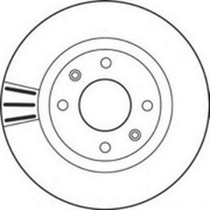 Тормозной диск 562128B BENDIX JURID