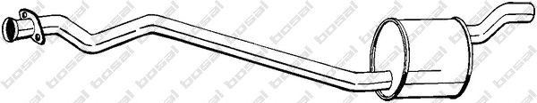 Средний глушитель выхлопных газов 286311 BOSAL