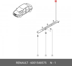 Защита топливных трубок 6001548575 RENAULT