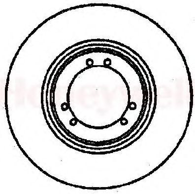 Тормозной диск 561098B BENDIX JURID