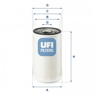 Гидрофильтр, рулевое управление 80.041.00 UFI