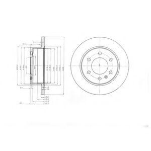Тормозной диск BG4033 DELPHI