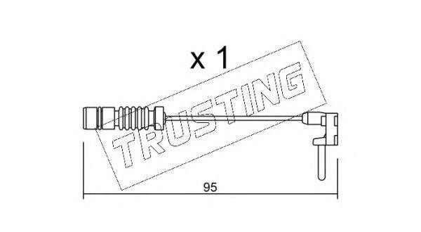 Сигнализатор, износ тормозных колодок SU.011 TRUSTING
