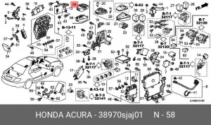 Деталь 38970SJAJ01 HONDA