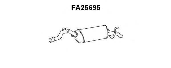 Глушитель выхлопных газов конечный FA25695 VENEPORTE