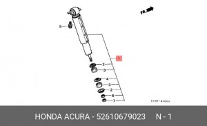 Амортизатор подвески 52610679023 HONDA