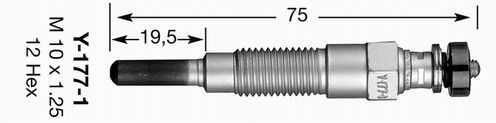 Свеча накаливания 3026 NGK NTK