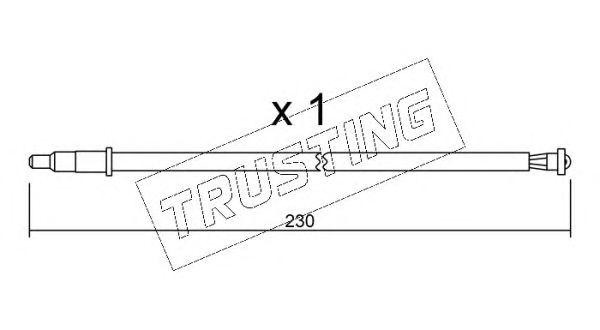 Сигнализатор, износ тормозных колодок SU105 TRUSTING