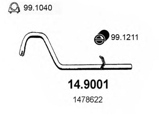 Выпускной трубопровод 149001 ASSO
