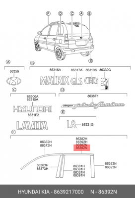 Деталь 8639217000 HYUNDAI KIA