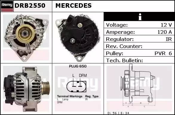 Генератор DRB2550 DELCO REMY