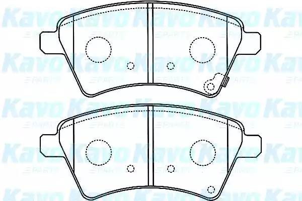 Комплект тормозных колодок, диско BP-8529 KAVO PARTS