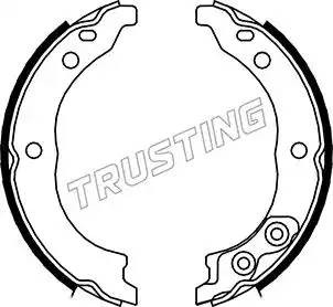 Комплект тормозных колодок, стояночная тормозная система 034.113 TRUSTING